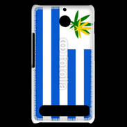 Coque Sony Xperia E1 Drapeau Uruguay cannabis 2