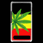 Coque Sony Xperia E1 Drapeau allemand cannabis