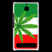 Coque Sony Xperia E1 Drapeau italien cannabis