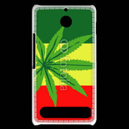 Coque Sony Xperia E1 Drapeau reggae cannabis