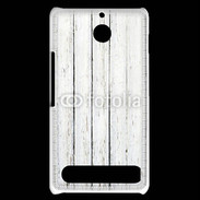 Coque Sony Xperia E1 Aspect bois blanc vieilli