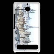 Coque Sony Xperia E1 Vintage Paris en dessin 2