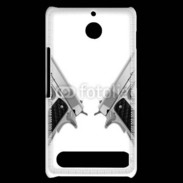 Coque Sony Xperia E1 Double flingue