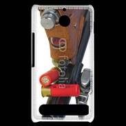 Coque Sony Xperia E1 Fusil de chasse et couteau