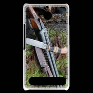 Coque Sony Xperia E1 Fusil de chasse et couteau 2