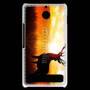 Coque Sony Xperia E1 Silhouette d'un cerf 5