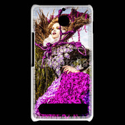 Coque Sony Xperia E1 Femme florale