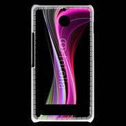 Coque Sony Xperia E1 Abstract multicolor sur fond noir