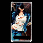 Coque Sony Xperia E1 Brune fashion 1