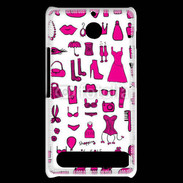 Coque Sony Xperia E1 Fond fashion rose