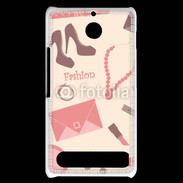 Coque Sony Xperia E1 Fond fashion rose 4