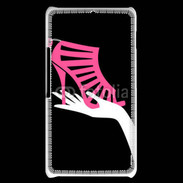 Coque Sony Xperia E1 Sandale rose soldée