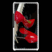 Coque Sony Xperia E1 Escarpins rouges sur piano