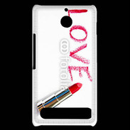 Coque Sony Xperia E1 Love avec rouge à lèvres