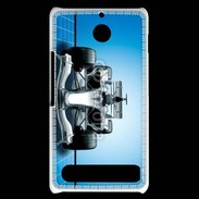 Coque Sony Xperia E1 Formule 1 sur fond bleu