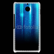 Coque Sony Xperia E1 Rideau bleu à strass