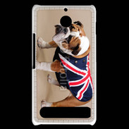 Coque Sony Xperia E1 Bulldog anglais en tenue