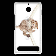 Coque Sony Xperia E1 Chaton sur une corde
