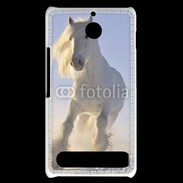 Coque Sony Xperia E1 Cheval blanc dans la neige