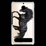Coque Sony Xperia E1 Cheval noir au galop 5