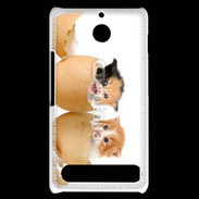 Coque Sony Xperia E1 Chaton dans des coquilles d'oeuf