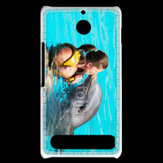 Coque Sony Xperia E1 Bisou de dauphin