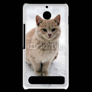 Coque Sony Xperia E1 Chat dans la neige