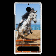 Coque Sony Xperia E1 Saut d'obstacle à cheval 100