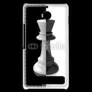 Coque Sony Xperia E1 Roi d'échec noir et blanc