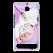 Coque Sony Xperia E1 Amour de bébé en violet