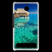 Coque Sony Xperia E1 Bungalow sur l'eau des tropiques