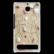 Coque Sony Xperia E1 Toi et moi sur la plage