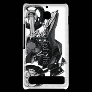 Coque Sony Xperia E1 Tuning moto noire