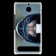 Coque Sony Xperia E1 homme avec casque de moto