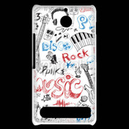 Coque Sony Xperia E1 Eléments de musique en dessin