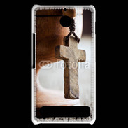 Coque Sony Xperia E1 Croix en bois 5