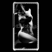 Coque Sony Xperia E1 Charme noir et blanc