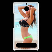 Coque Sony Xperia E1 Belle femme à la plage 10