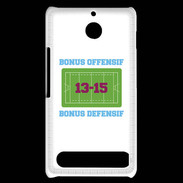 Coque Sony Xperia E1 Bonus Offensif-Défensif Blanc