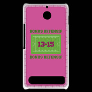 Coque Sony Xperia E1 Bonus Offensif-Défensif Rose