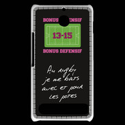 Coque Sony Xperia E1 Les potes Bonus offensif-défensif Noir