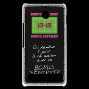 Coque Sony Xperia E1 1 point bonus offensif-défensif Noir