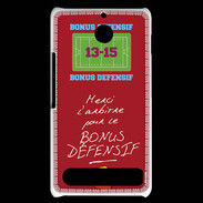 Coque Sony Xperia E1 Merci l'arbitre Bonus offensif-défensif Rouge