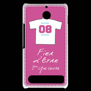 Coque Sony Xperia E1 Troisième ligne centre Bonus offensif-défensif Rose
