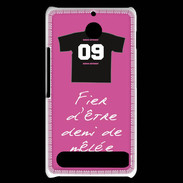 Coque Sony Xperia E1 Demi de mêlée Bonus offensif-défensif Noir