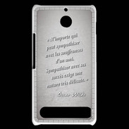 Coque Sony Xperia E1 Sympathiser Gris Citation Oscar Wilde