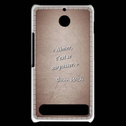 Coque Sony Xperia E1 Aimer Rouge Citation Oscar Wilde