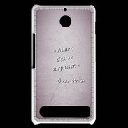 Coque Sony Xperia E1 Aimer Rose Citation Oscar Wilde