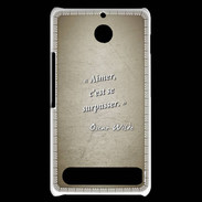 Coque Sony Xperia E1 Aimer Sepia Citation Oscar Wilde
