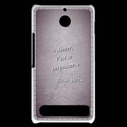 Coque Sony Xperia E1 Aimer Violet Citation Oscar Wilde
